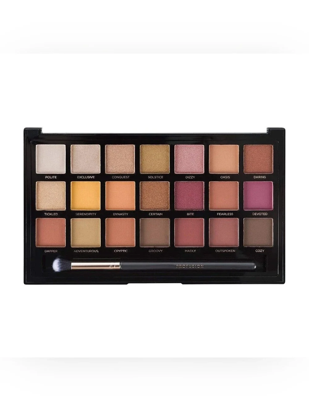 Profusion Cosmetics **SIENNAS** 21 Shade Eyeshadow Palette Collection & Brush